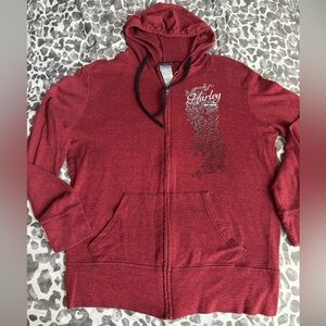 Harley-Davidson light weight zip front hoodie sz MD